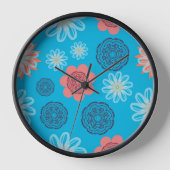 花文時計 壁時計 (正面)