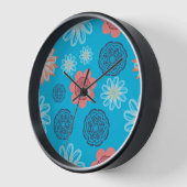 花文時計 壁時計 (傾斜)
