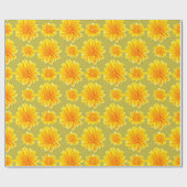 花文菊の花 ラッピングペーパー (フラット)