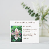 花日国際的サンキューカード ポストカード (スタンド正面)