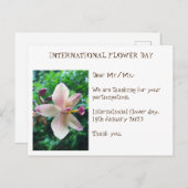 花日国際的サンキューカード ポストカード (正面/裏面)