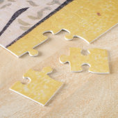 花日本のと刀を使った浮世絵侍 ジグソーパズル (側面)