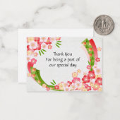 花日本のサンキューカード ノートカード (正面/裏面インサイチュ)