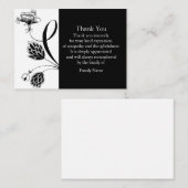 花日本のサンキューカード ノートカード (正面/裏面)