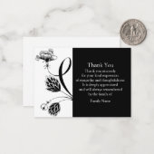 花日本のサンキューカード ノートカード (正面/裏面インサイチュ)