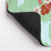 花日本のマウスパッド付きバニー マウスパッド (コーナー)