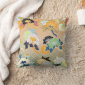 花日本の伝統的柄 クッション (ブランケット)