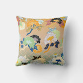 花日本の伝統的柄 クッション (裏面)