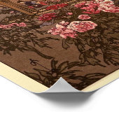 花日本の園ピープルシーンポスタープリント ポスター (角)