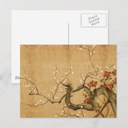 花日本の園 ポストカード (正面/裏面)