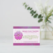 花日本の宝飾り手作り植物学油 名刺 (スタンド正面)