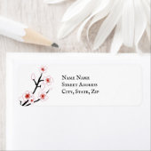 花日本の差出人住所ラベル ラベル (インサイチュ)