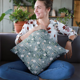 花日本の柄 クッション