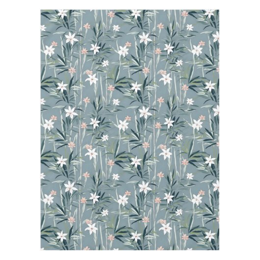 花日本の柄 テーブルクロス (正面)