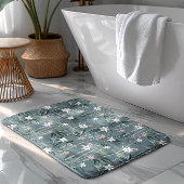 花日本の柄 バスマット