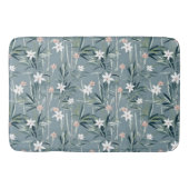 花日本の柄 バスマット (正面)