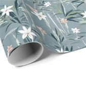 花日本の柄 ラッピングペーパー (ロールコーナー)