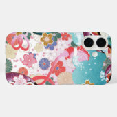花日本の柄iPhone 16ケース Case-Mate iPhoneケース (裏面 (横))