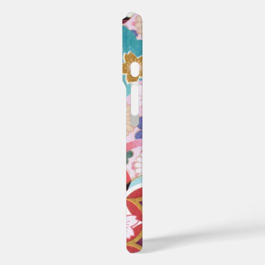 花日本の柄iPhone 16ケース Case-Mate iPhoneケース (裏面 / 左)