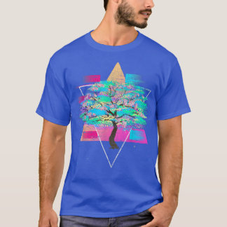 花日本の桜ツリー気流波さくらんぼ損失 Tシャツ
