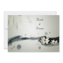 花日本の結婚式招待状