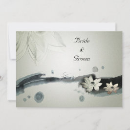 花日本の結婚式招待状 招待状