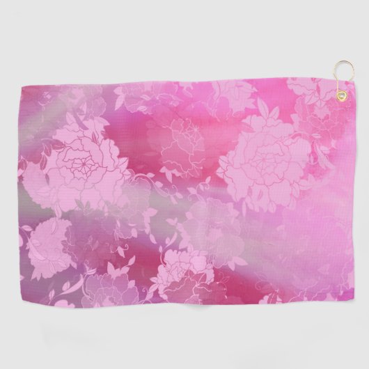 花日本の色 ゴルフタオル (横)