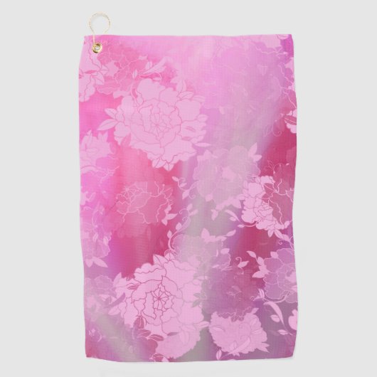 花日本の色 ゴルフタオル (正面)