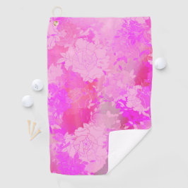 花日本の色 ゴルフタオル