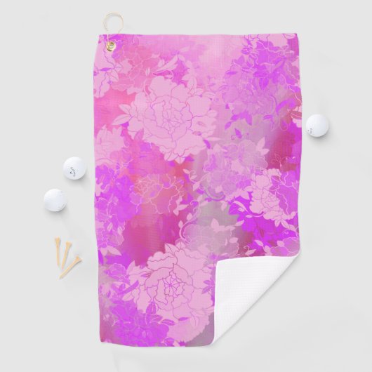 花日本の色 ゴルフタオル (インサイチュ)