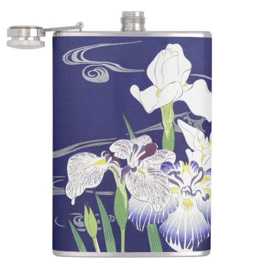 花日本の芸 フラスク (オープン)
