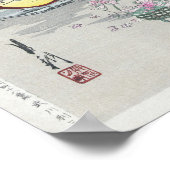 花日本の飾りアート(1896) ポスター (角)