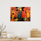 花日本の ポスター (キッチン)