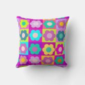 花明るい着色されたポップアート クッション (裏面)