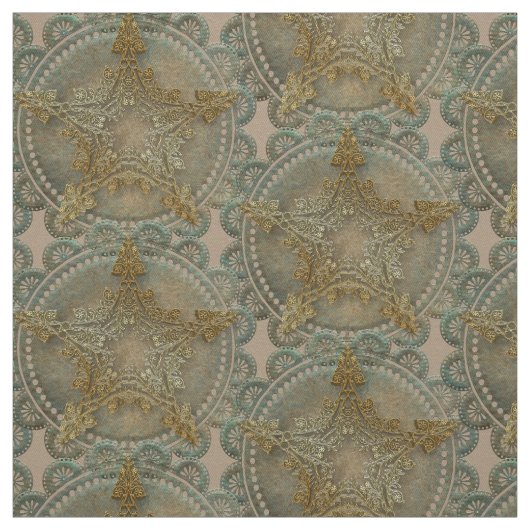 花星形五角形異教のウィッカ信者 ファブリック (見本)