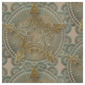 花星形五角形異教のウィッカ信者 ファブリック (クローズアップ)