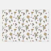 花春咲きフローラシームレス ラッピングペーパーシート (正面)