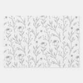 花春咲きフローラシームレス ラッピングペーパーシート (正面3)