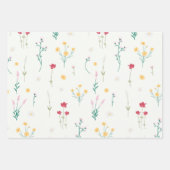 花春咲きフローラシームレス ラッピングペーパーシート (正面2)