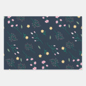 花春咲きフローラシームレス ラッピングペーパーシート (正面3)