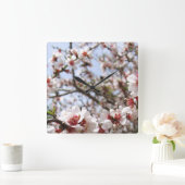 花時計 スクエア壁時計 (ホーム)