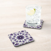 花曼荼羅抽象芸術華麗透視図 コースター (右側)