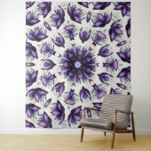 花曼荼羅抽象芸術華麗透視図 タペストリー (インサイチュ)