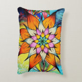 花🌸曼荼羅枕 アクセントクッション (裏面(縦))