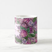 花最高のの多いお母さんパーソナライズされた コーヒーマグカップ (中央)