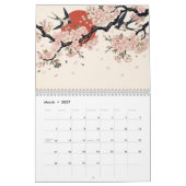 花札の鳥と花の壁掛けカレンダー カレンダー (3月 2027)