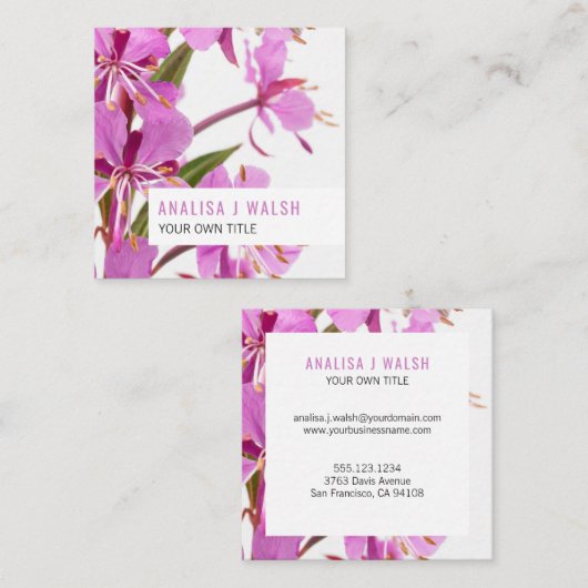 花札 スクエア名刺 (正面/裏面)