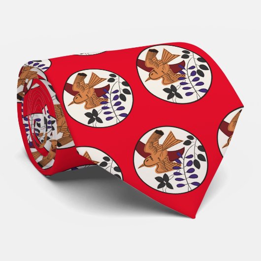 花札「富士にホトトギス」 ネクタイ (ロール)