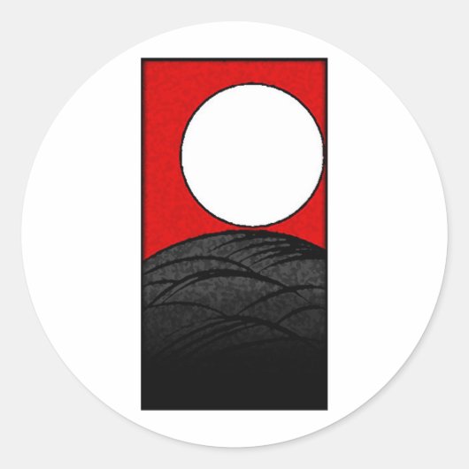 花札(JAPAN KYOTO) ラウンドシール (正面)