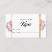 花束かわいい何人のキスブライダルエンクロージャカード エンクロージャーカード (正面)